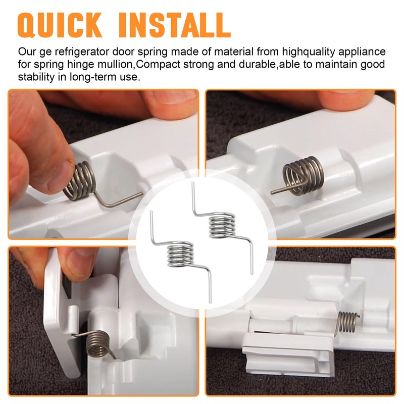 WR01X11052 Fridge Door Spring Hinge Mullion Fits for GE Refrigerator