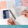 BOCAIDHK Binder Notebook, Transparent, Seal Pad, M5 Size, Includes 10