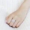 YourJewelleryBox 362 Pretty Stainless Steel Simulated Diamond Ring Band Pave