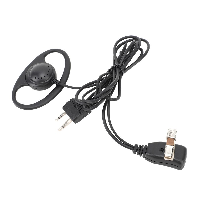 2 Way Radio Earpiece 2 Pin Plug D Shape Security
