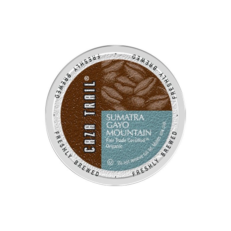 Caza Trail Coffee Organic Sumatra Gayo Mountain, 52 Single Serve