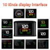 P10 PRO Car OBD2 Head Up Display Digital Speedometer On