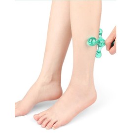 Massage Tool for Deep Tissue Therapy of Foot, Calves, Back, Arms, Jaw, Neck Trigger Point Self Care, Deep Tissue, Reflexology, Myofascial Release by The Pressure Positive Co (Dark Blue, One size)