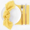 Socomi Set of 6 Linen Napkins Yellow Easter Spring Cloth