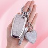 Meruns for Ford key fob cover with Diamond Bling Keychain,