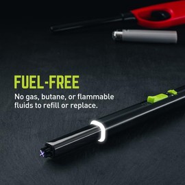 True Plasma Lighter Wand - USB-C Rechargeable, Flameless, Fuel-Free, Durable Aluminum, Impact Resistant, Includes Safety Lock Switch