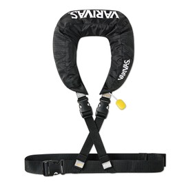 VARIVAS VAL-18 Manual Inflatable PFD Type Approved by the Ministry of Land, Infrastructure, Transport and Tourism Model Approved Product Small Ship Buoyancy Aid (TYPE G) Life Jacket, Short Type, Black