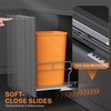 YJHome Pull Out Trash Can Under Cabinet with Soft-Close Slides,