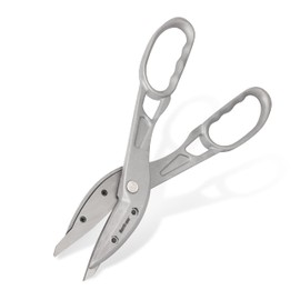 HURRICANE 12 Inch Aluminum Snip, Straight Cut Metal Cutter with Two Replacement Blades, Large handles for Cut tin, Copper, Aluminum, Soft Metals and Vinyl