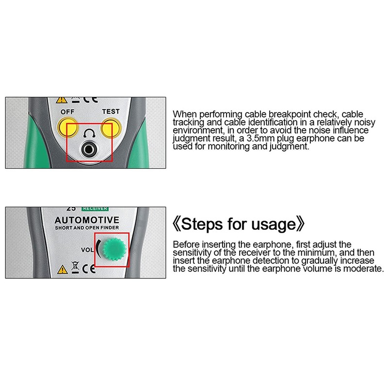 Automotive Short and Open Finder Circuit Tester, Angchun DC 6-24V