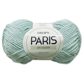 Frida's Wollhaus Drops 50 g Paris Cotton Summer Yarn Baby Yarn Knitting Crochet 54 Colours (Plain Colour 29 | Ice Blue)