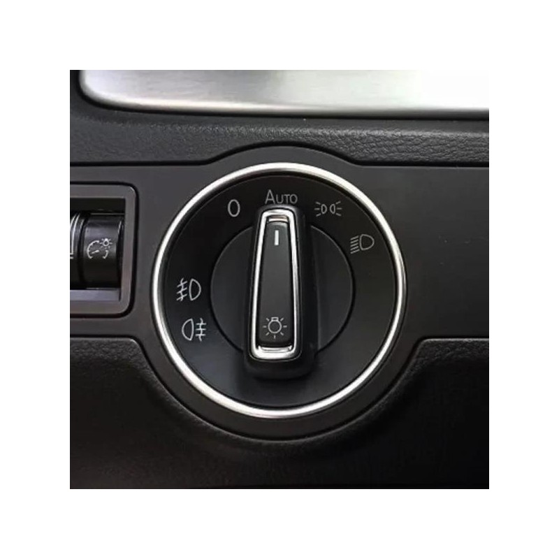 자동차 헤드라이트 스위치 장식 프레임 트림 링 스티커, 폭스바겐 VW