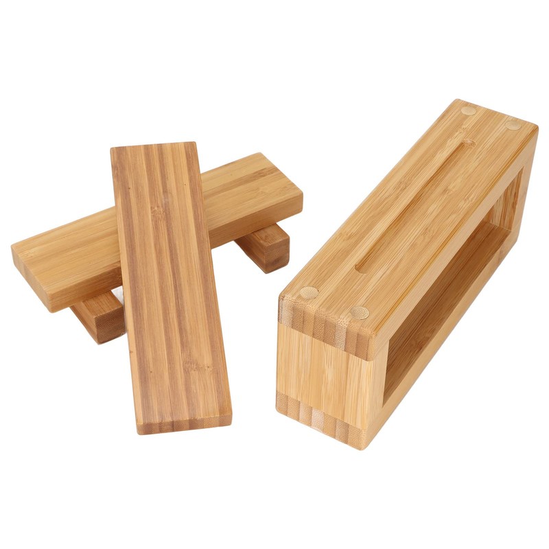 Atyhao Sushi Box Mold Rectangle Wooden Sushi Press Mold Sushi