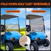 Nilight Golf Cart Windshield for Front Window Foldable Windproof UV