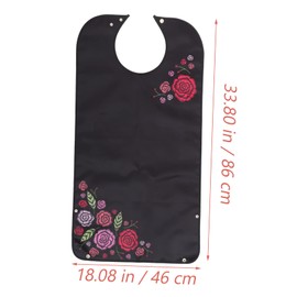 Baluue Washable Bib for Elderly Comfortable Clothing Protector for Adults for Dining and Eating for Father Day