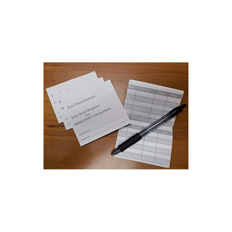 5 ATM Debit Card Mini Checkbook Registers