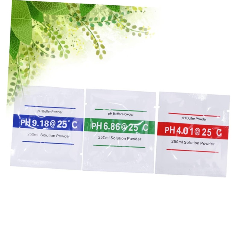 TEHAUX 2sets Ph Calibration Ph Buffer Powder Ph Meter Accessory