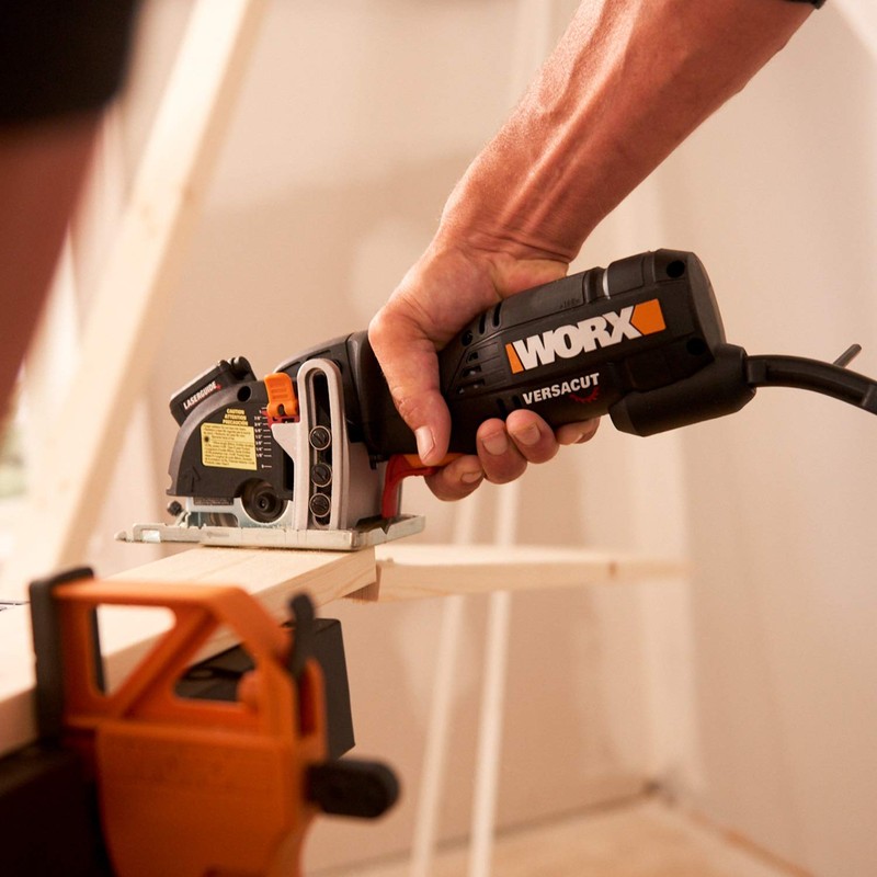 WORX WX420L Versacut 3-3/8" Compact Circular Saw with Laser Guide