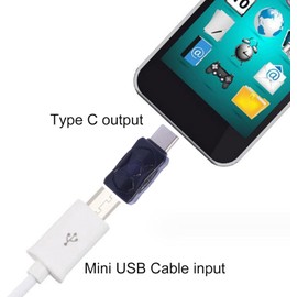 Mini USB to USB C Adapter, Converter for Tablets Phones Male Adapter Support Data Transfer 5V2A Charging Adapter Mini USB Female To Type C Male Adapter For Smartphones Tablets Phones Adapters
