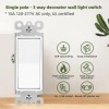 Smart-us 10 Pack Decorator Paddle Rocker Light Switch Residential Grade,15A