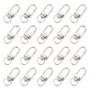 20-Pack Gold & Silver Metal Lobster Claw Clasps, 360° Swivel
