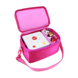 Faba Stories Bag with Compartment for 1-2 FABA Italian Sound Figures, Transport Bag for Stories and Children, 0 to 6 Years and Stories of Nursery Rhymes, Pink