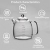 Glass kettle, high borosilicate glass kettle with scale markings, a