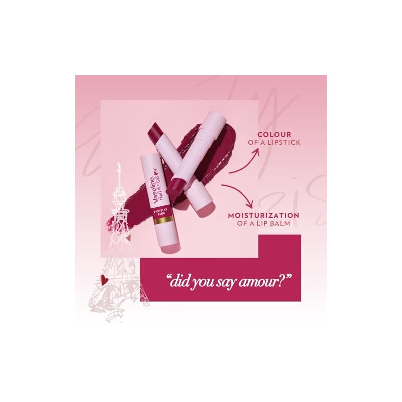 Vaseline Emily in Paris Bálsamo Labial Color Rosa Parisian Pink