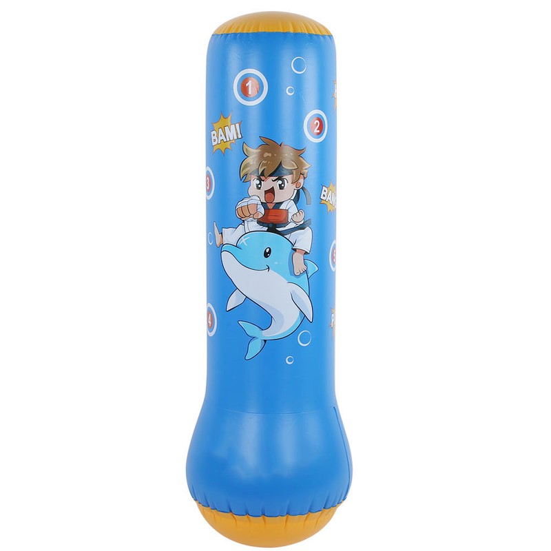 125cm Thickening Inflatable Standing Boxing Bag Folding Punching Bag for