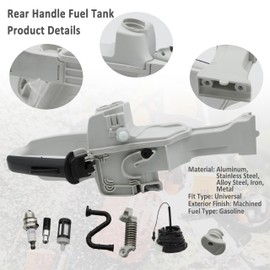 ASTROSYNC Fuel Gas Tank Rear Handle Assembly Fit For Stihl Farm Boss MS261 MS271 MS271C MS291 MS291C Chainsaws, Rear Handle Fuel Tank Replace 1141 791 1030