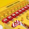 Wisamic Lockout Tagout Station with Cover, Includes 10 Key Different