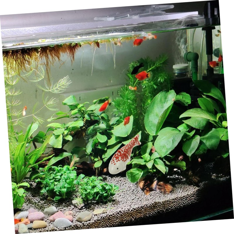 Kisangel Floating Fish Aquarium Decoration Adorable Ceramic Fish Tank Ornament