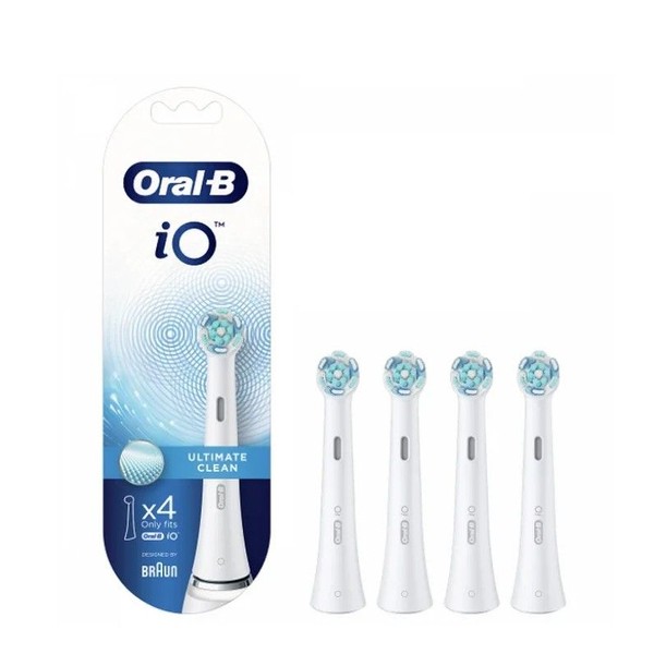 Oral-B iO Ultimate Clean White Replacement Heads, 4 items