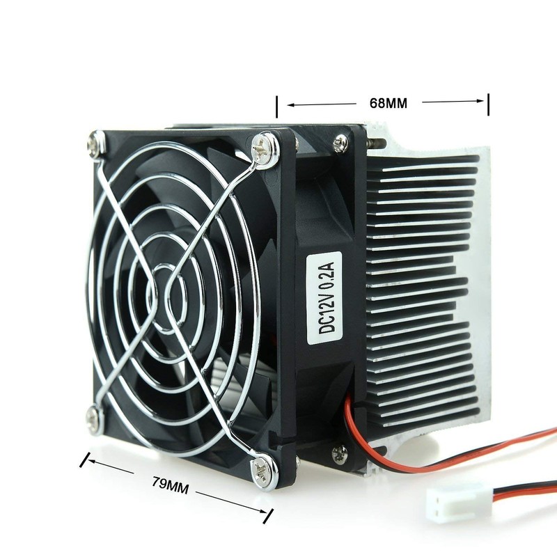 Tesfish Aluminium Heatsink Cooling Fan + 44 mm Lens 60