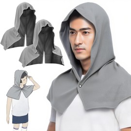 Cooling Towel Cooling Food Towel Skin Temperature Poncho Cooling Towel Heat Protection Sunburn Protection UV Protection Tennis Soccer Golf Running Sports Pool Daily Life Gray (Set of 2)