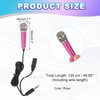 MECCANIXITY 2Pcs Mini Microphone, Mic Tiny Microphone with Sponge Cover,
