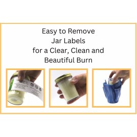 Vase Candle Fresh Cut Grass Jar Candle - Fresh Cut Green Grass | 50 Hour Burn Time