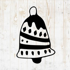 Christmas Ornaments Decals Peel and Stick - Wall Vinyl Decals Stickers - Tree Snowflake Reindeer Santa Claus Holly Angel Silhouette - Car Window Truck Laptop Tumbler - Shop Store Room Decor DWSV15079