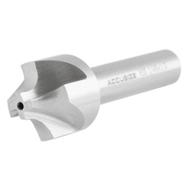 Accusize Industrial Tools Hss Corner Roudning End Mill, 1/4'' Radius, 1/2'' Shank Diameter, 1'' Largest Dianmeter, 3-1/8'' Oal, 1011-1412