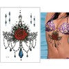 6 Sheets Underboob Tattoos Breast Tattoos Flowers Tattoo Set Zoe