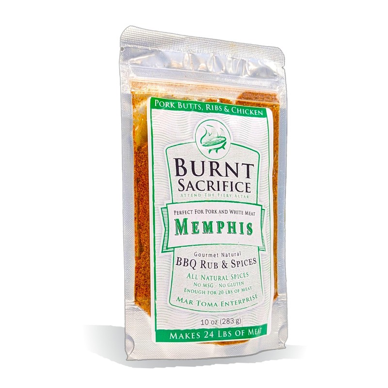 Burnt Sacrifice Big 7 BBQ Rub Spices And Seasonings Set