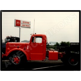 Mack Trucks New Metal Sign: Restored Mack Tractor at Vintage Truck Show