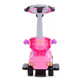 Funzone Carrito De Empuje Rosa Montable Paseo Toldo Claxón Funzone