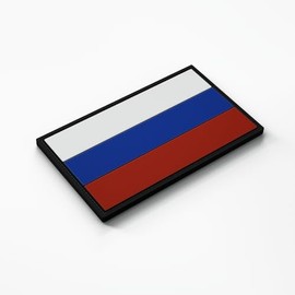 Patch Force - Russia Flag Rubber Patch (Colour) 8 x 5 cm - As a Badge for Uniforms, Protective Vest, Insert Bag, Jacket or Backpack - For German Armed Forces, Police and Military
