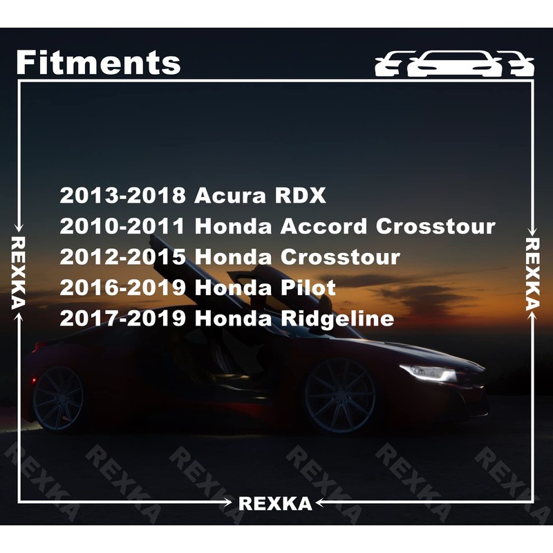 Rexka 15pcs Lower Door Garnish Clip for Honda Acura 75315-TP6-A01
