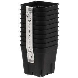 Japan Porihachi Hanbai Appleware Prestella 90, Set of 10, Black