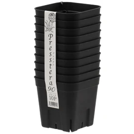 Japan Porihachi Hanbai Appleware Prestella 90, Set of 10, Black