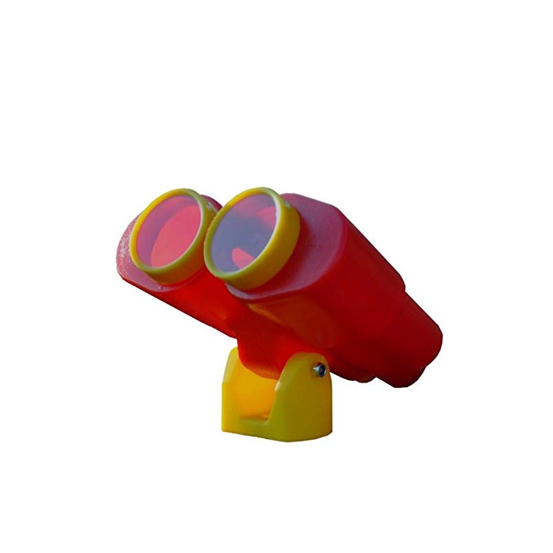 Large Binoculars for Play Tower, Swivel and Rotate - Red
