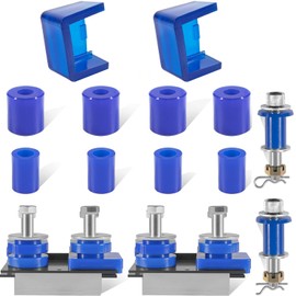 Generic Engine Hood Hinge Pivot Bolt Kit & Hood Roller Bushings & Truck Hood Bumper for Peterbilt 379, Replace:13-04154, 13-04164 13-04391, 13-03593, Blue, 23-15273, 13-04726