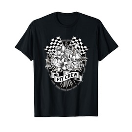 Brides Pit Crew Racing Wedding Bouquet Bridal Party T-Shirt